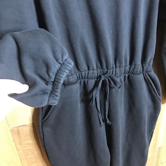 Wild Fable Black Fleece Jumpsuit One Piece Elastic Waist Size Large - Picture 7 of 16